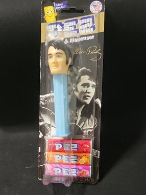 Elvis Presley Blue PEZ Dispenser with Assorted Candy
